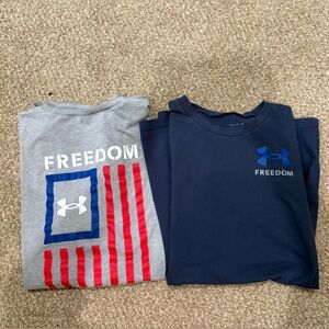 Under Armour Kids Shirts - Gray and Navy